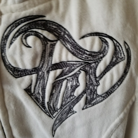 Fox M/L faux fur lined off white jacket - Picture 3 of 8